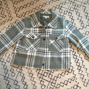 And Now This Medium Plaid Button-Up Jacket